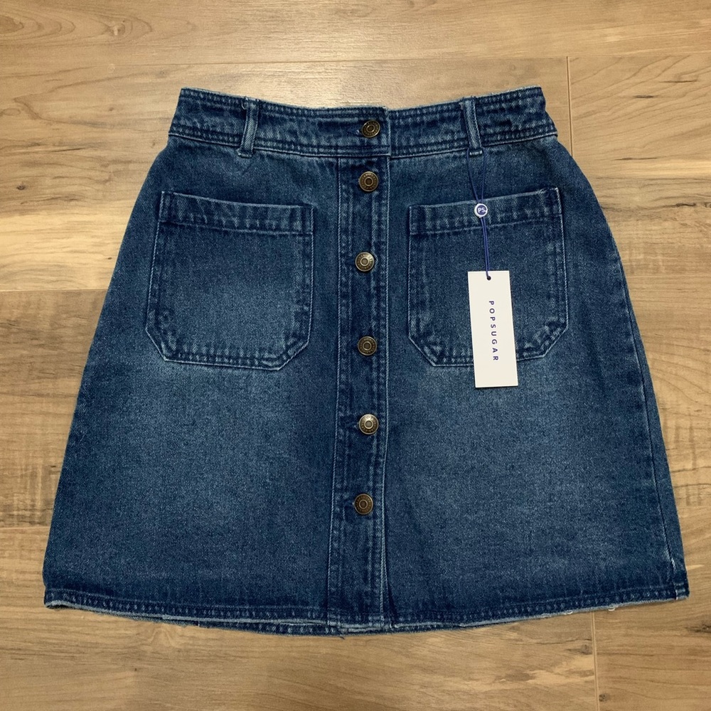 POPSUGAR women’s denim skirt!